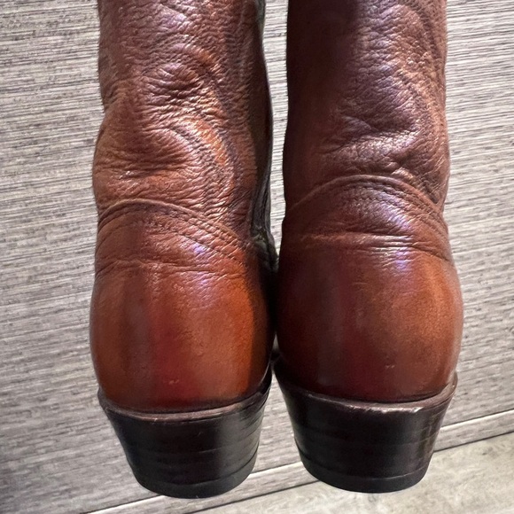 Dan Post cowgirl boots Brown size 6 1/2 Preowned Great Condition - Picture 6 of 12